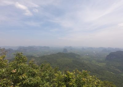 Výhled z Viewpointu v Tab Kak Hang Nak Nature Trail